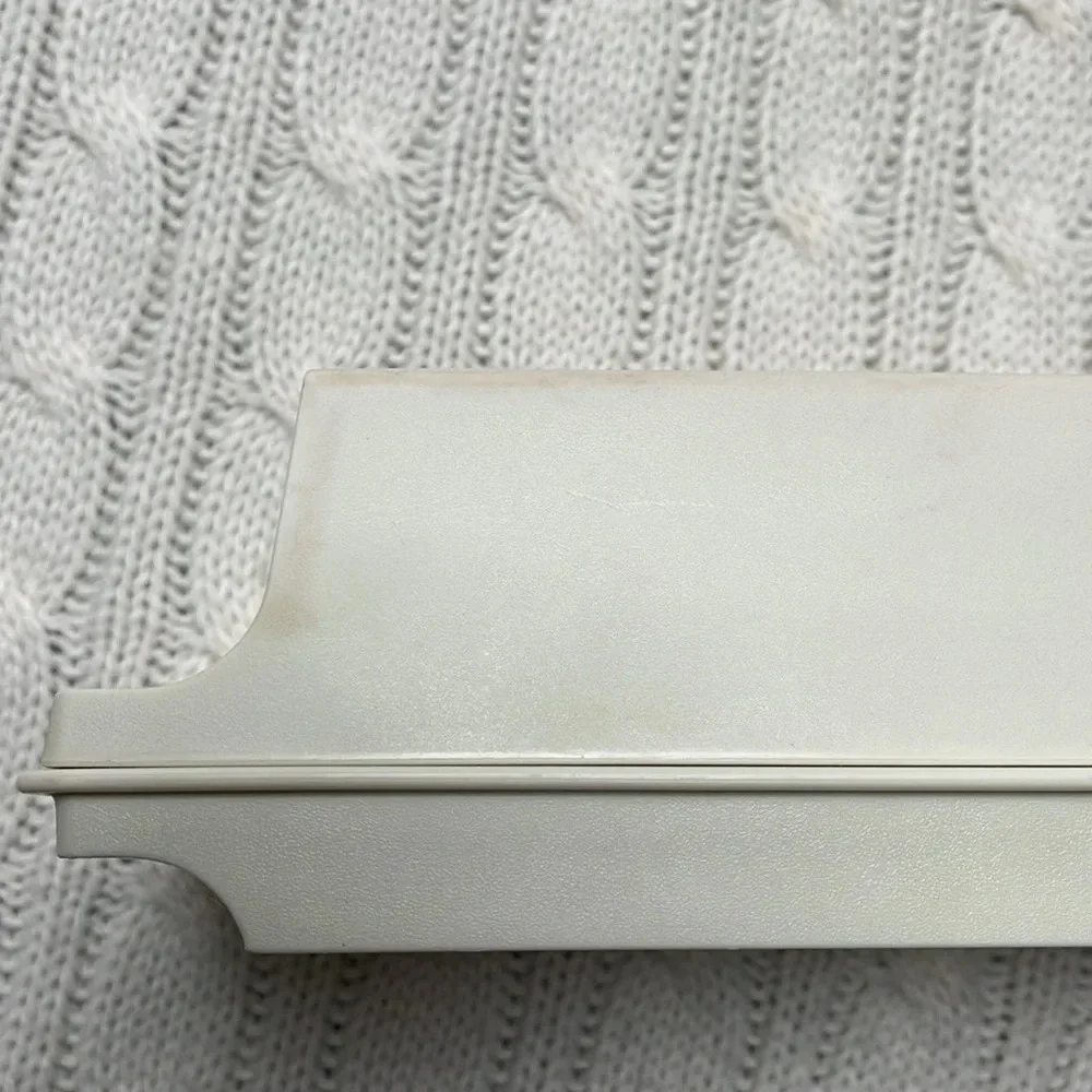 Vtg Tupperware 2 Stick Butter Holder w lid Almond/beige in color retro